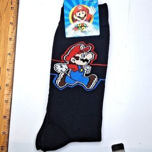 SUPER Mario game crew socks Nintendo